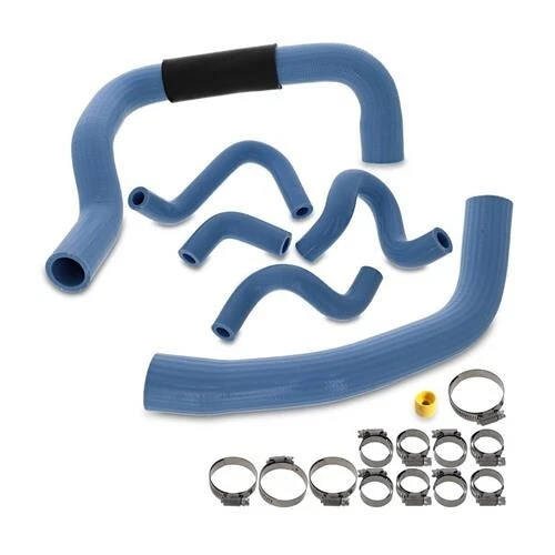 1986-1993 MUSTANG HEAVY DUTY BLUE SILICONE HOSE & CLAMP KIT