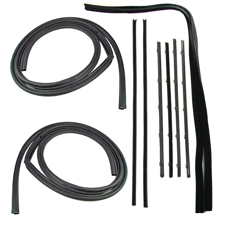 New 10-Pc Press-On Door Seal Kit / For 1967-1972 Chevy & GMC C/K Pickup Truck