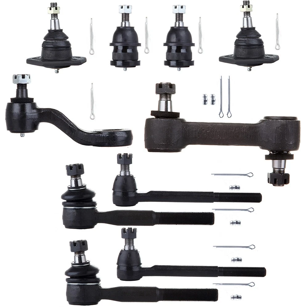 10 Pcs Front Ball Joints Tie Rods Pitman Idler Arm For 1975-1982 Chevrolet C10