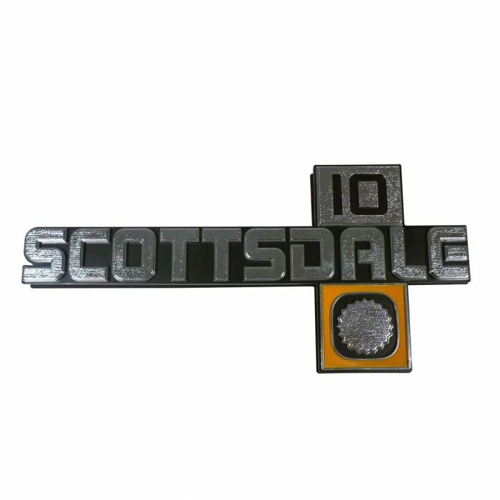 New Pair Of Fender Emblems Scottsdale 10 Trim Parts Fits C10 9908