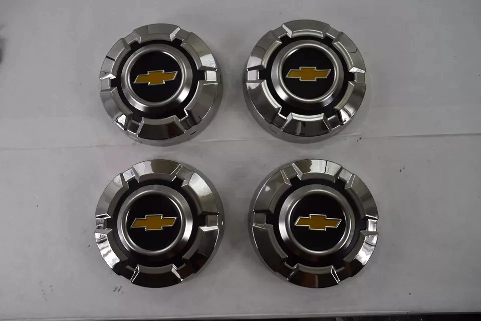 NEW 1973 - 1977 Chevy 1/2 Ton Wheel Center Rim Hubcap Lug Cover Dog Dish C10 Set