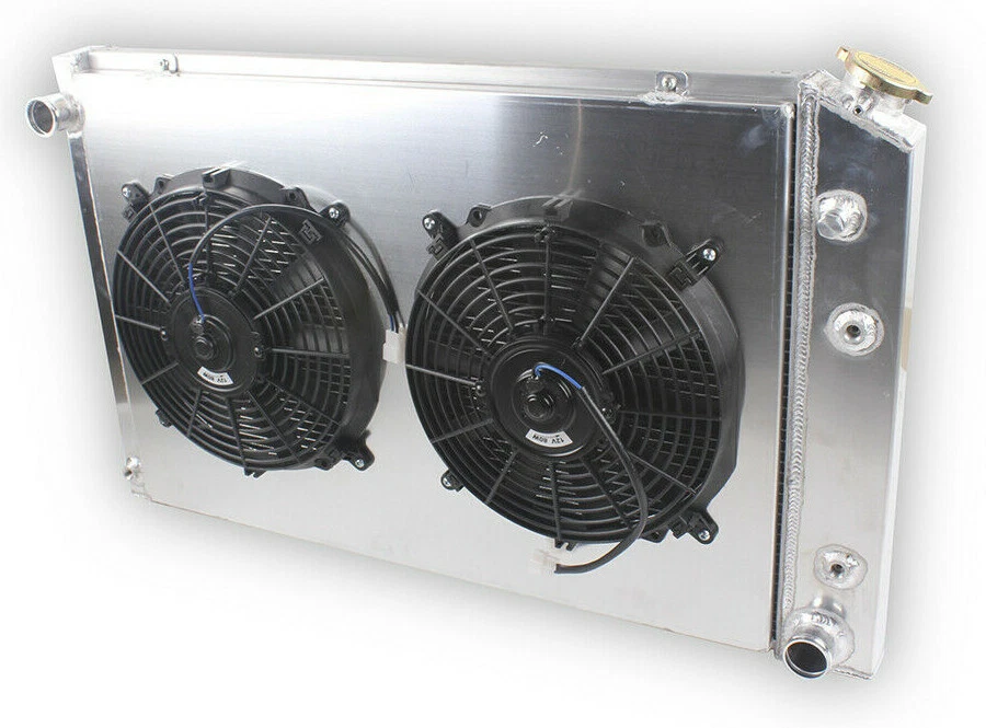 4-Row Electric Radiator Fan Combo For 73-87 Chevy C/K C10 Pickup